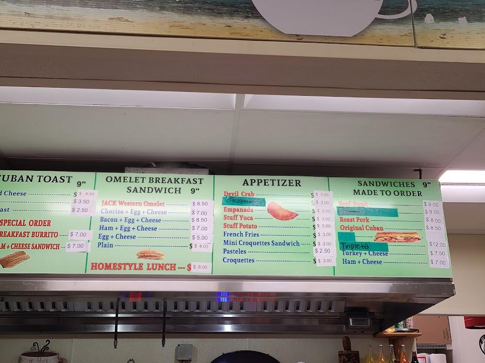 El Cuba Cafe Menu image 1